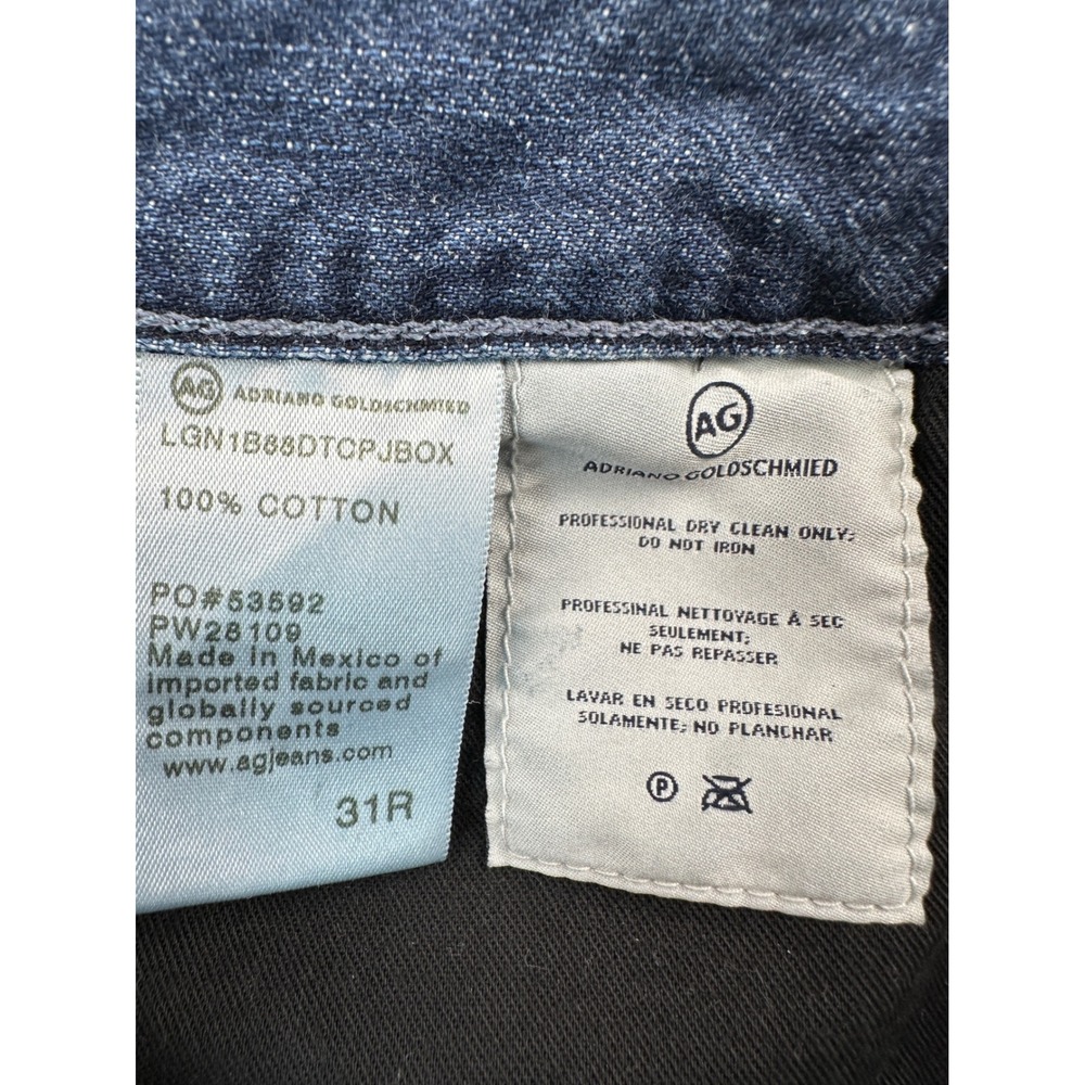 AG Twisted Alexxis High Rise Vintage Fit Jeans Jukebox 31 NWT Raw Hem Straight - Picture 8 of 13